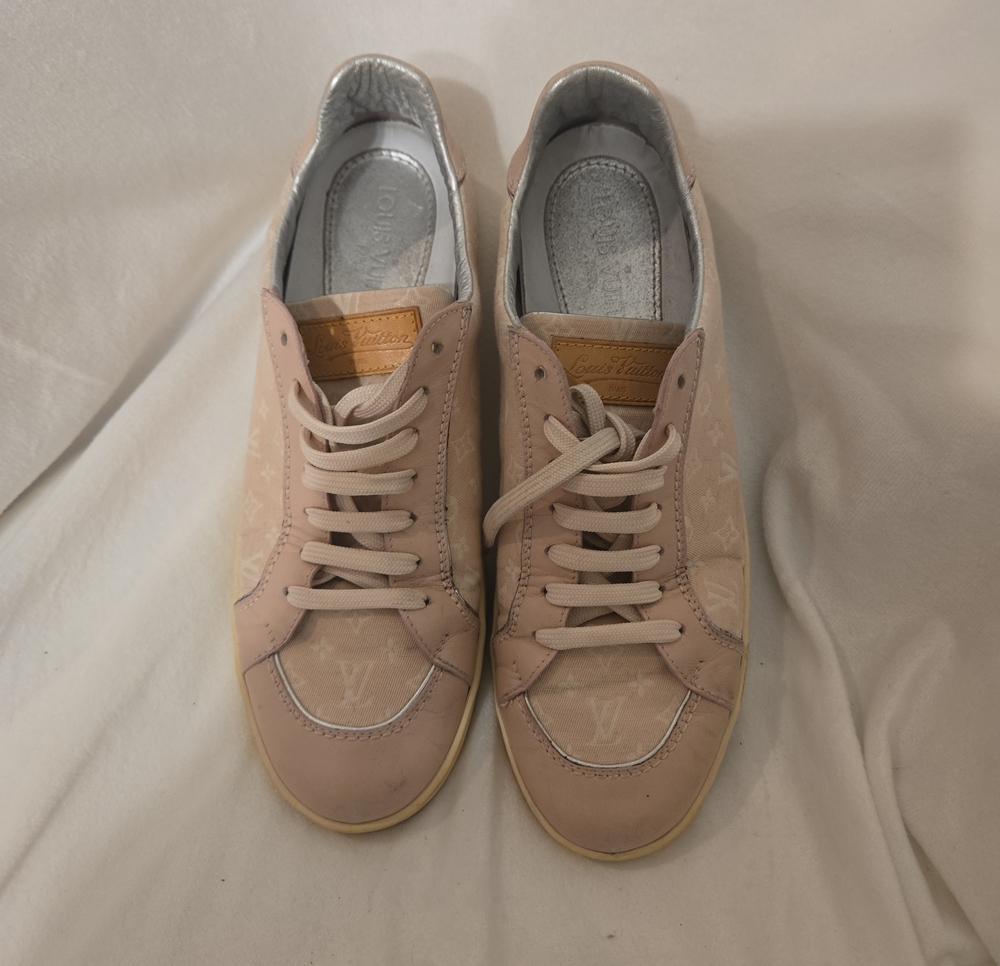 Louis Vuitton Women's Blush Monogram Low-Top Sneakers